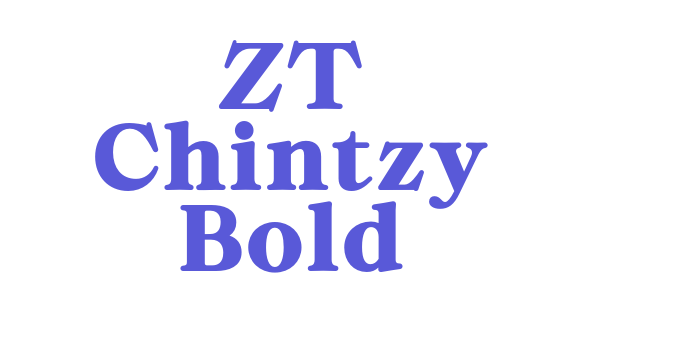 ZT Chintzy Bold Font Download