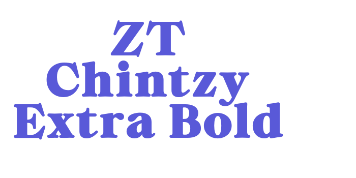 ZT Chintzy Extra Bold Font Download