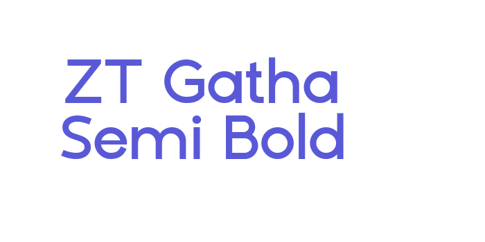 ZT Gatha Semi Bold Font Download