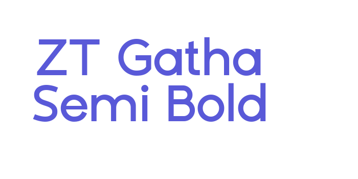 ZT Gatha Semi Bold Font