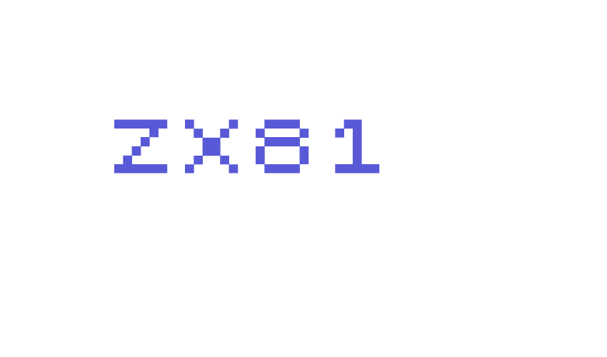 ZX81 Font Download