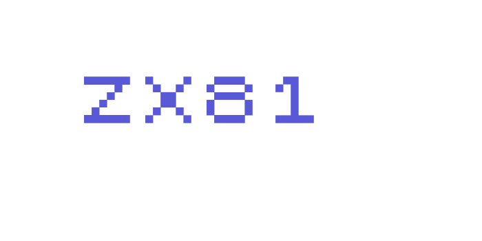 ZX81 Font Download