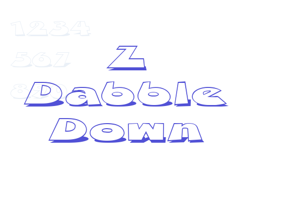 Z Dabble Down Font Download