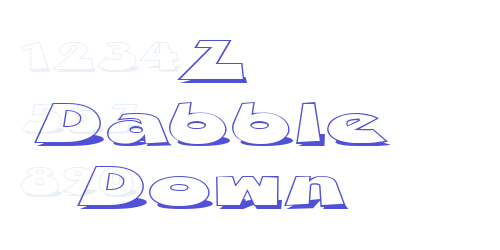 Z Dabble Down-font-download