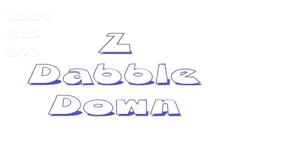 Z Dabble Down-font-download