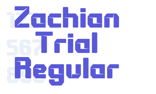 Zachian Trial Regular Font Download