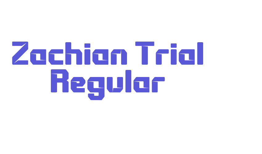 Zachian Trial Regular Font Download