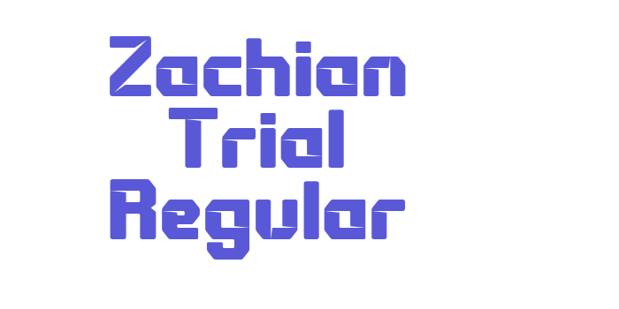 Zachian Trial Regular Font Download