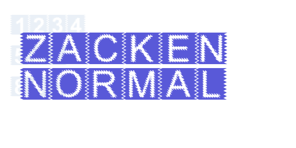 Zacken Normal font