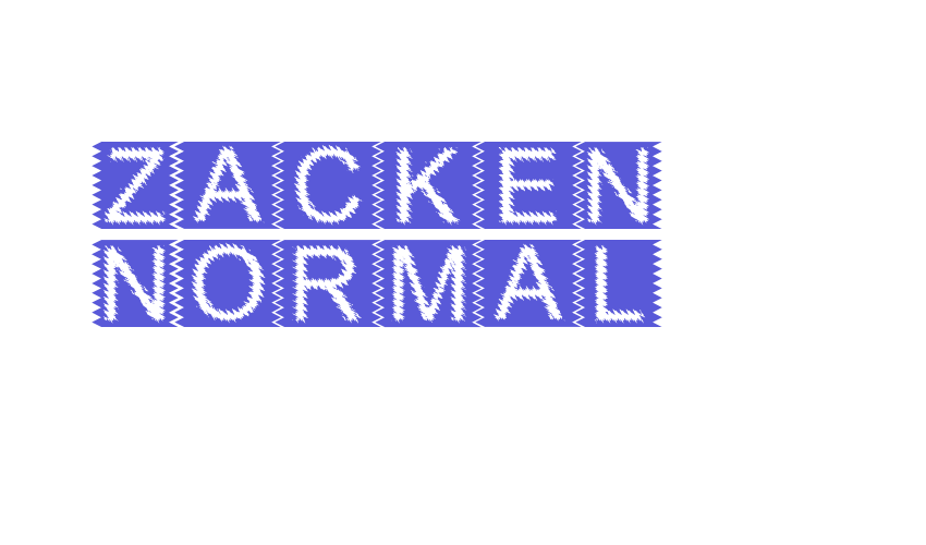 Zacken Normal Font