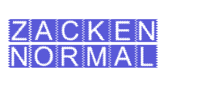 Zacken Normal Font