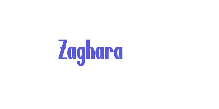 Zaghara Font Download