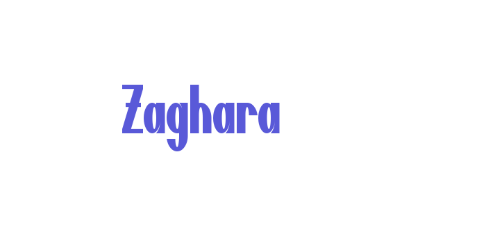 Zaghara Font