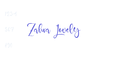 Zahra Lovely-font-download