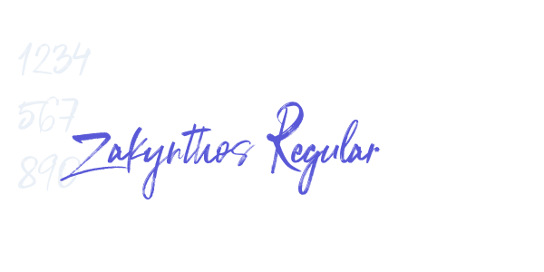 Zakynthos Regular font