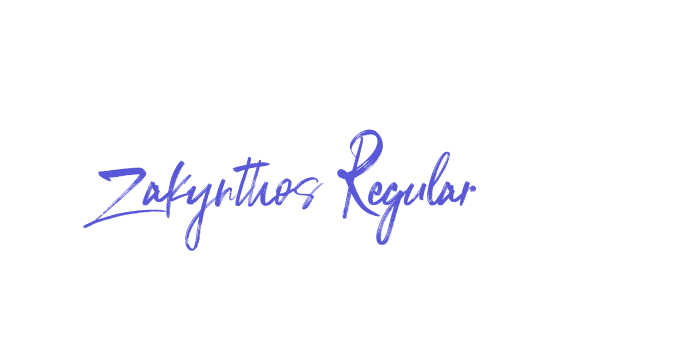 Zakynthos Regular Font Download