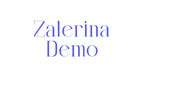 Zalerina Demo Font Download