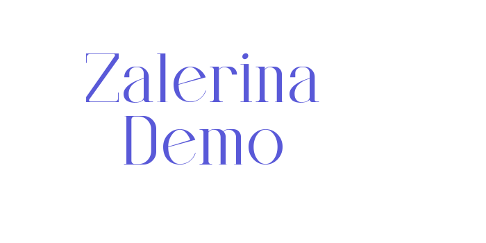 Zalerina Demo Font