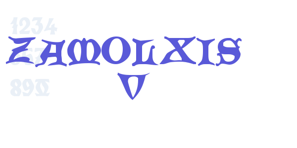 Zamolxis  V font