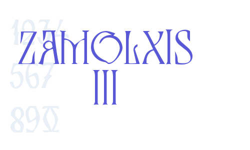 Zamolxis III Font Download