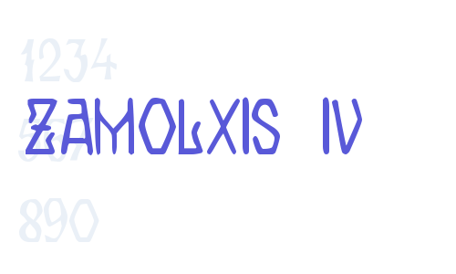 Zamolxis IV Font Download