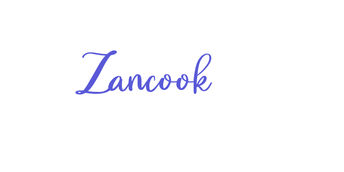 Zancook Font Download