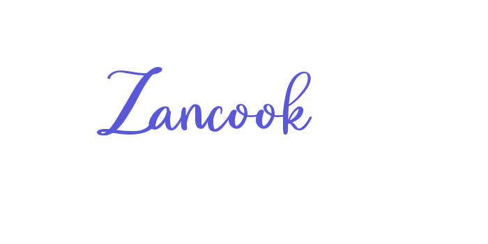 Zancook Font