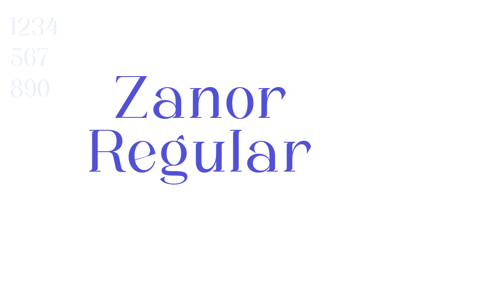 Zanor Regular-font-download