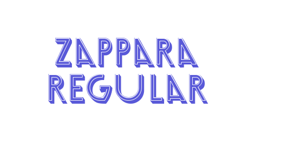 Zappara Regular font