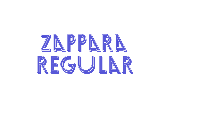 Zappara Regular Font Download