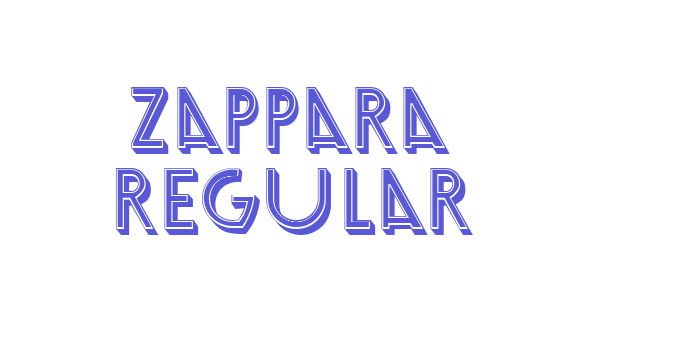 Zappara Regular Font Download