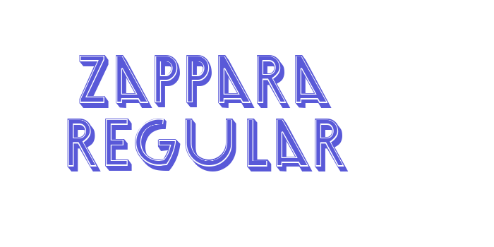 Zappara Regular Font