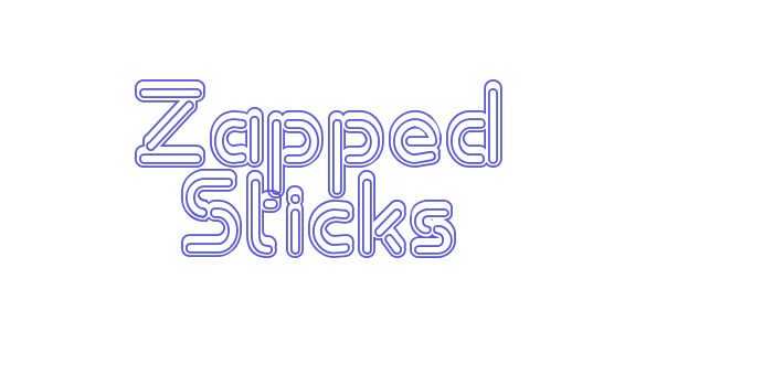 Zapped Sticks Font Download