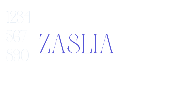 Zaslia font free