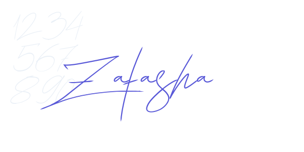 Zatasha font free