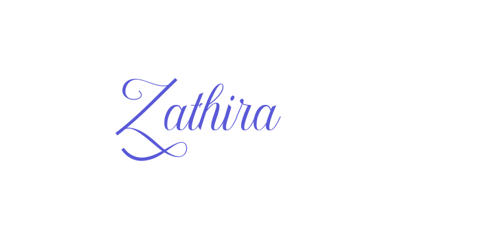 Zathira Font Download