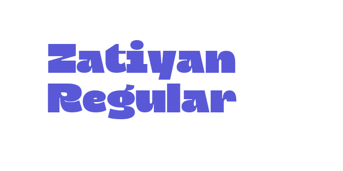 Zatiyan Regular Font Download