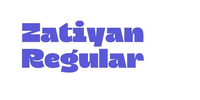 Zatiyan Regular Font