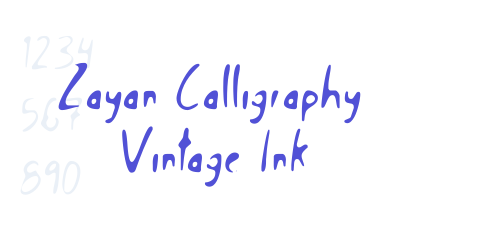 Zayan Calligraphy Vintage Ink-font-download