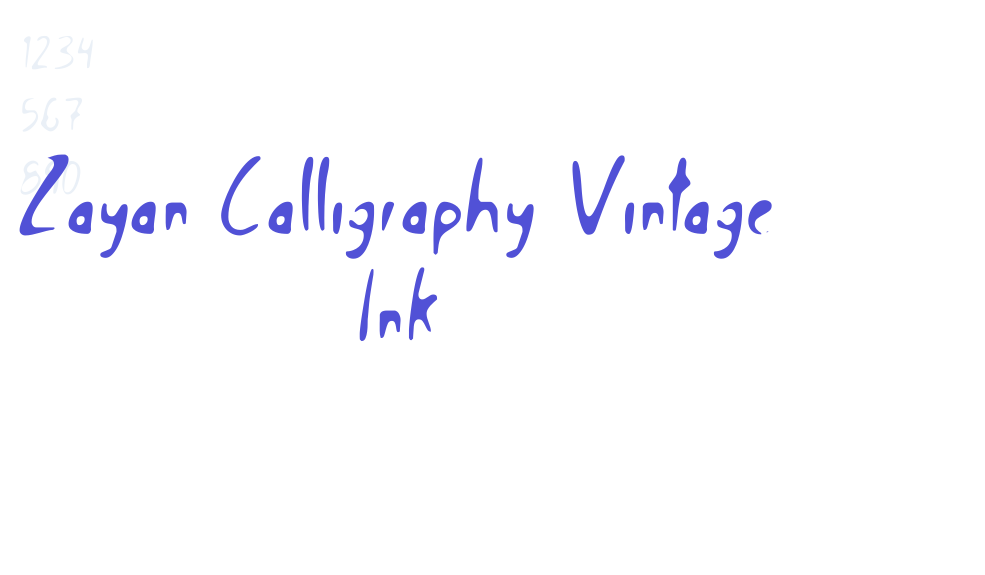 Zayan Calligraphy Vintage Ink-font-download