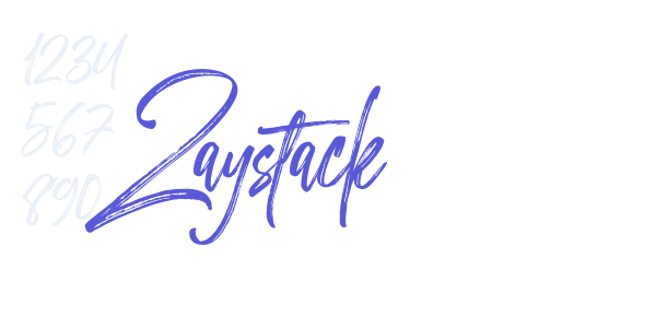 Zaystack font