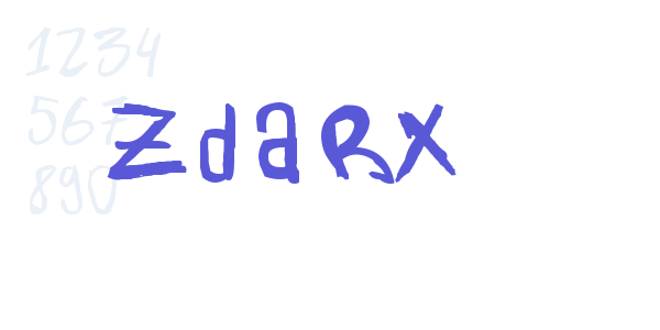 Zdarx font free