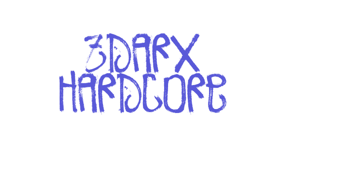 Zdarx Hardcore Font Download