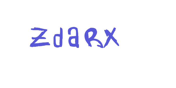 Zdarx Font Download