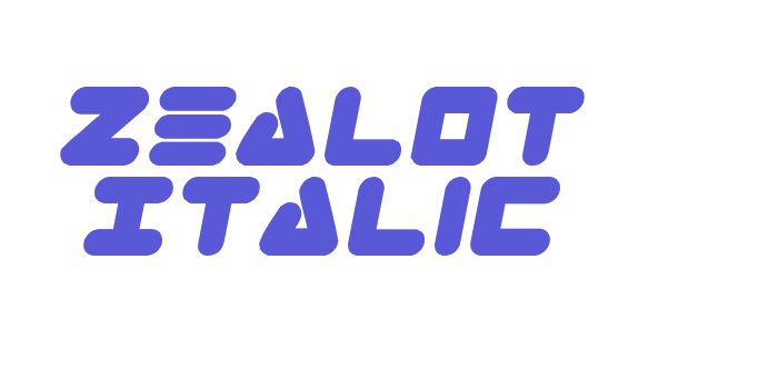 Zealot Italic Font Download