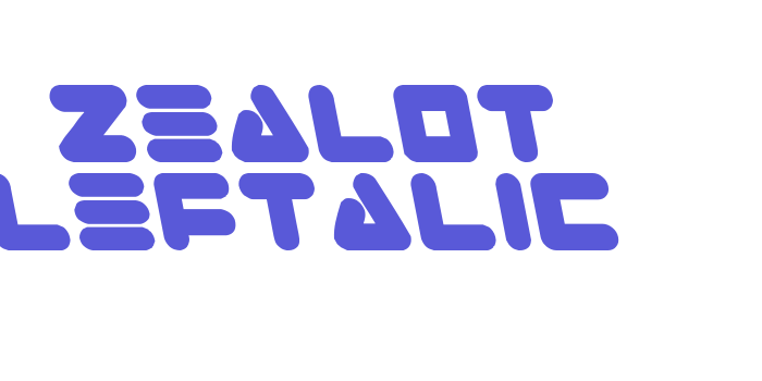 Zealot Leftalic Font Download