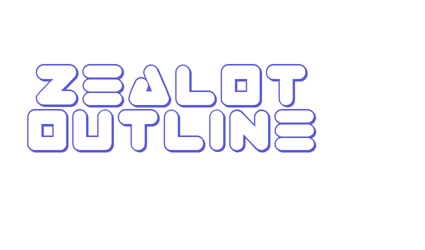 Zealot Outline Font