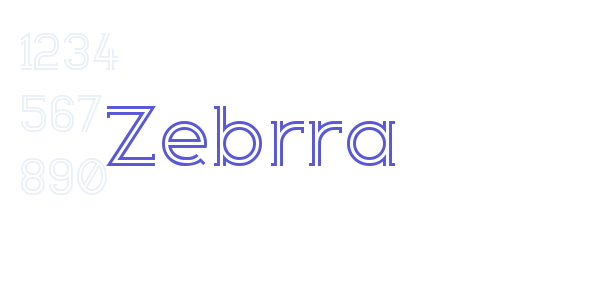 Zebrra font free