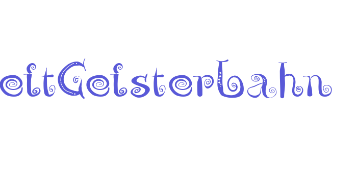 ZeitGeisterbahn Font Download