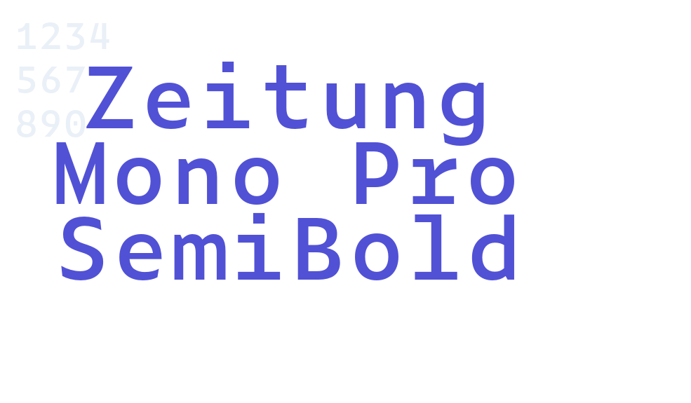 Zeitung Mono Pro SemiBold-font-download